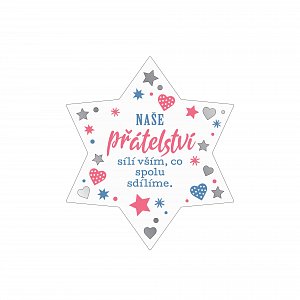 Plaketka hvězda - Přátelství