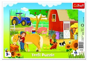 Puzzle Na farmě 15 dílků