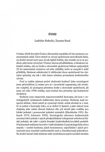 Náhled Odděleně spolu? Česko a Slovensko optikou vývoje hodnot po roce 1991