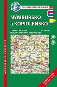 KČT 18 Nymbursko a Kopidlnsko 1:50T Turistická mapa