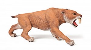 Smilodon: Ručně malovaná figurka