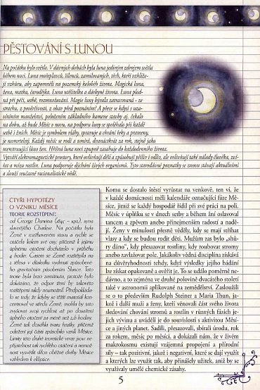 Náhled Lunární kalendář - Kalendář setby a zahrádkářských prací
