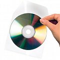 djois samolepicí kapsa na CD/DVD, 127 x 127 mm, s chlopní, transparentní, 10 ks