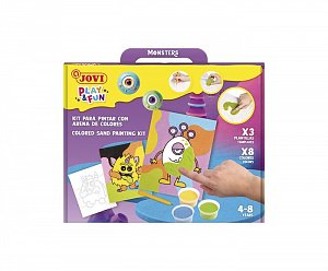 JOVI PLAY&FUN sada na malování pískem 12ks - Monsters