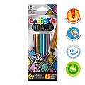 Carioca pastelky trojhranné Metallic, 6 ks