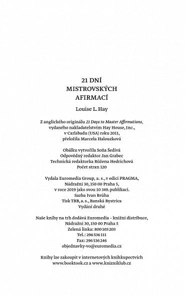 Náhled 21 dní mistrovských afirmací