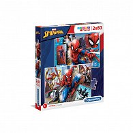 Puzzle Supercolor 2x60 dílků Spiderman