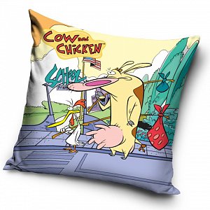 Polštářek Cow nad Chicken Záškoláci