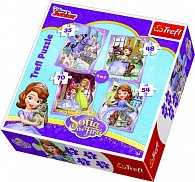 Trefl Puzzle Sofie První 4v1 (35,48,54,70 dílků)
