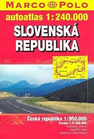 Slovesnká republika autoatlas 1:240 000