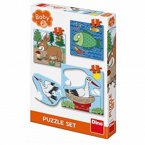 Zvířátka - Kde žijí: baby puzzle set