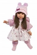 Llorens 53556 SARA - realistická panenka s měkkým látkovým tělem - 35 cm
