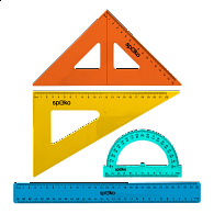 Spoko sada pravítek 4 ks - mix barev