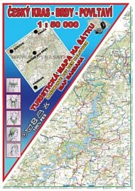 Český kras - Brdy - Povltaví Šátek s mapou