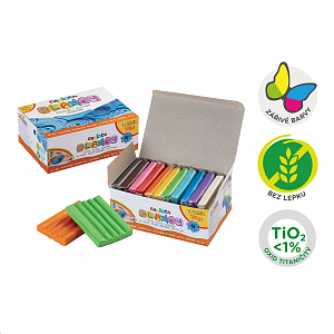Carioca plastelína, box 500 g, 11 ks, mix barev