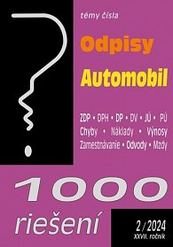 1000 riešení 2/2024  – Odpisy, Automobil a podnikateľ