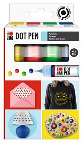 Marabu Dot Pen Sada Tekutých perel 4 x 25 ml