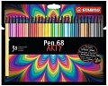 Fixa STABILO Pen 68 sada 30 ks v kartonovém pouzdru "ARTY"