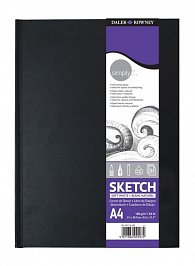 Daler - Rowney SIMPLY skicák v knižní vazbě A4, extra bílý 100 g / m2, 54 listů