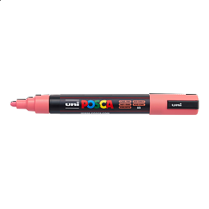 Posca popisovač PC-5M, 1,8 - 2,5 mm, korálově růžová (66)