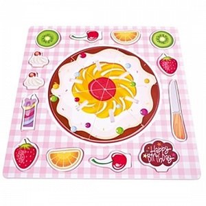Dřevěné puzzle - Ovocný koláč