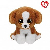 TY Beanie Babies SNICKY - hnědý pes 24 cm