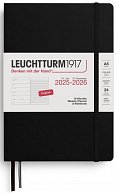 Weekly Planner & Notebook 2026 Medium (A5) 18 Months Black