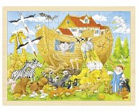 Goki Puzzle Noemova archa 96 dílků - dřevěné
