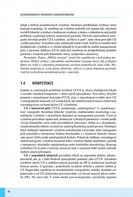 Náhled Ultrasonografie v intenzivní a urgentní medicíně