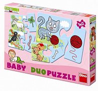 Domácí zvířátka - Baby puzzle duo