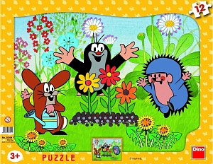 Krtek zahradník - Puzzle 12 tvary