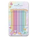 Faber - Castel Sparkle Pastelky v plechové krabičce 12 ks