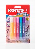 Kores Glitter glue pastel 5 x 10,5 ml