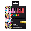 Posca sada popisovačů PC-3M, LOVE, 0,9 - 1,3 mm, mix teplých tónů (8 ks)