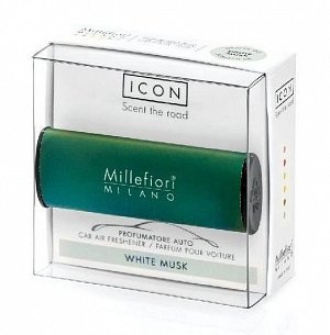 Millefiori Milano Icon White Musk / vůně do auta Classic - zelená