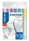 PILOT Pintor Medium Sada akrylových popisovačů 1,5-2,2mm - Pastel 6 ks