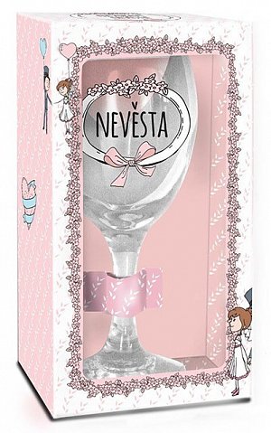 Svatební sklenička na víno_Nevěsta