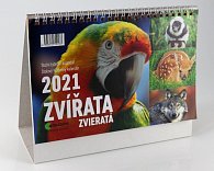 Kalendář 2021 Zvířata - stolní
