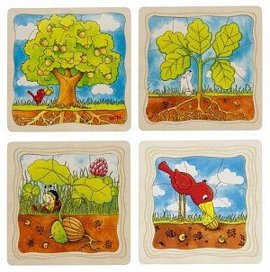 Goki Puzzle Strom, vývojové - dřevěné