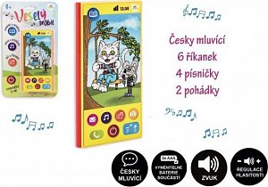 Veselý Mobil česky mluvící, na baterie, se zvukem, plast