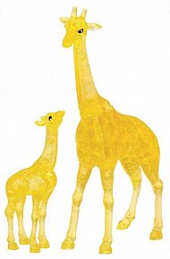 Puzzle 3D Crystal Žirafa s mládětem/38 d