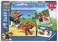 Ravensburger Puzzle Tlapková Patrola - Psí tým/3x49 dílků
