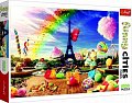 Trefl Puzzle Legrační města - Sladká Paříž, Funny Cities: Paris / 1000 dílků
