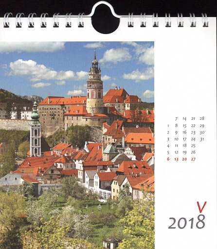 Náhled Kalendář pohlednicový 2018 - Český Krumlov/červánek