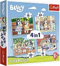 Puzzle Bluey a její svět 4v1 (12,15,20,24 dílků)