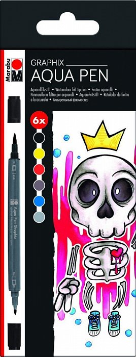 Marabu Graphix sada akvarelových popisovačů 6 ks, 1.  vydání