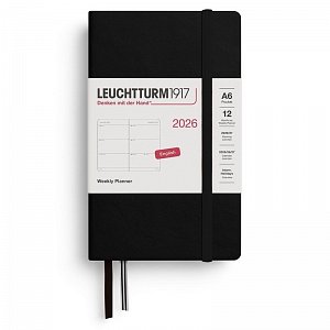 Weekly Planner 2026 Pocket (A6) Black