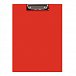 DONAU uzavíratelné desky s klipem, A4, PVC, červené