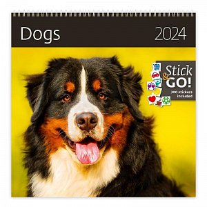 Kalendář nástěnný 2024 - Dogs