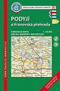Podyjí, Vranovská přehrada /KČT 81 1:50T Turistická mapa